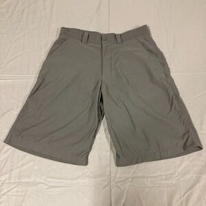 Under Armor Golf Sports Shorts Men's 30 Gray Showdown Slash Pockets Flat-Front